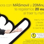 Promoción MÁSmovil: 20 euros de saldo gratis al hacer la portabilidad