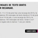 SMS gratis al recargar con Yoigo