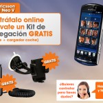 Compra un Sony-Ericsson Xperia Neo V con Euskaltel y llévate el kit de Navegación gratis para el coche