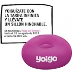 Gana un sillón hinchable con Yoigo y su tarifa Infinita