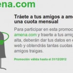 Cuota gratis por invitar a un amigo a Amena