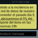 Tuenti Móvil reembolsará un 5% del bono datos gratis por la incidencia del lunes