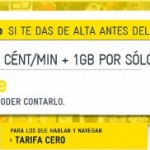 MÁSmovil promoción Tarifa Cero: Llamadas a 0 céntimos/minuto y 1 giga de datos por 4.5 euros