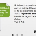 Samsung Galaxy Tab 2 gratis con Yoigo, el S3 y su tarifa la infinita 39