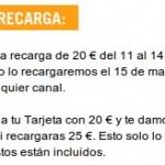 5 euros recarga extra con Yoigo