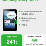 Tablet Samsung Galaxy Tab 2 de 7 pulgadas, a plazos también con Amena