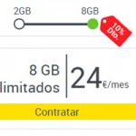 La Tarifa de 8 Gb de MásMóvil ahora se puede contratar por 24 euros