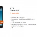 ZTE Blade V6 en liquidación con Simyo