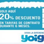 Todavía es tiempo de llevarte las mejores tarifas Yoigo de contrato con el 20% de descuento