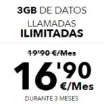 3 GB para datos y llamadas ilimitadas en Más Móvil a precio rebajado durante tres meses
