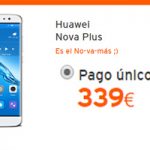 El Huawei Nova Plus baja a 339 euros en Simyo