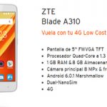 Nuevecito en la tienda virtual Simyo: ZTE Blade A310 a un súper precio 