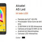 Conoce al Alcatel A5 Led y su carcasa interactiva en Simyo