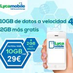 Llévate 2 GB gratis en tu bono de datos de 29 euros de Lycamobile